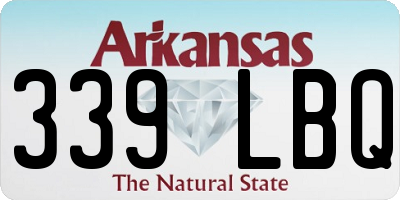 AR license plate 339LBQ
