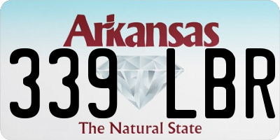 AR license plate 339LBR