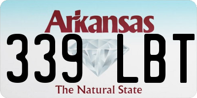 AR license plate 339LBT