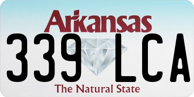 AR license plate 339LCA