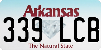AR license plate 339LCB