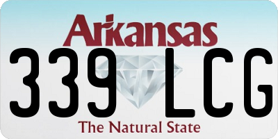 AR license plate 339LCG