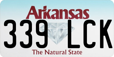AR license plate 339LCK