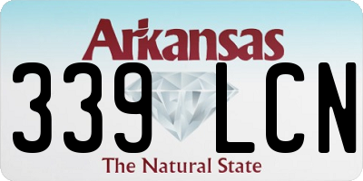 AR license plate 339LCN