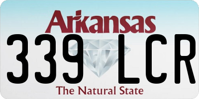 AR license plate 339LCR