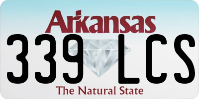 AR license plate 339LCS
