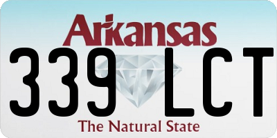 AR license plate 339LCT