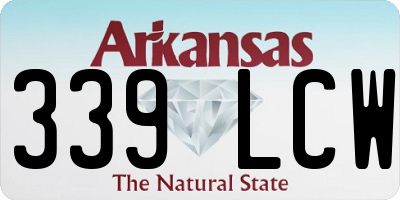 AR license plate 339LCW