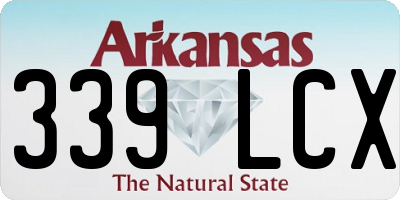 AR license plate 339LCX