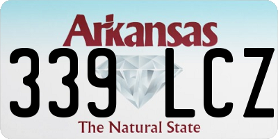 AR license plate 339LCZ