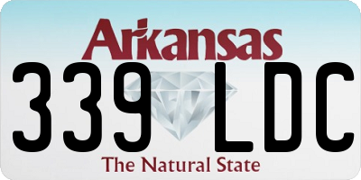 AR license plate 339LDC