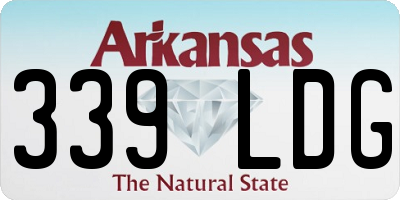 AR license plate 339LDG