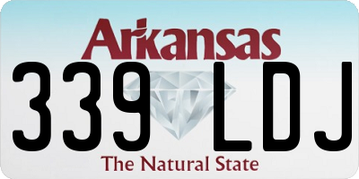 AR license plate 339LDJ