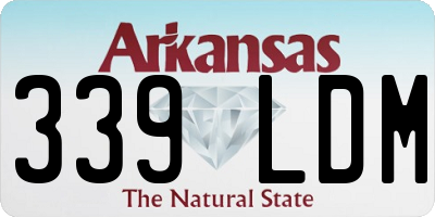 AR license plate 339LDM