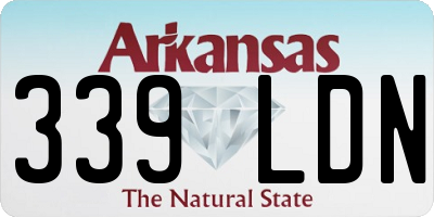 AR license plate 339LDN