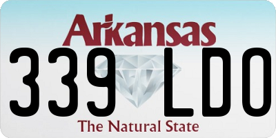AR license plate 339LDO