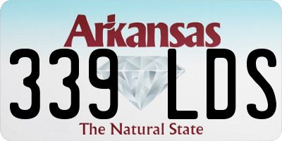 AR license plate 339LDS