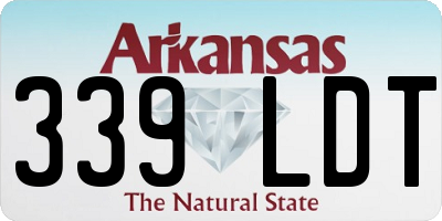 AR license plate 339LDT
