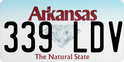 AR license plate 339LDV