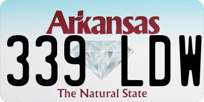 AR license plate 339LDW