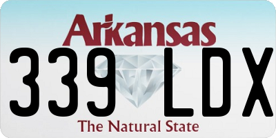 AR license plate 339LDX