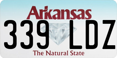 AR license plate 339LDZ