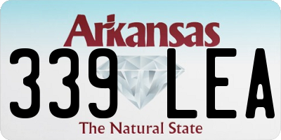 AR license plate 339LEA
