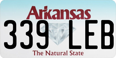 AR license plate 339LEB