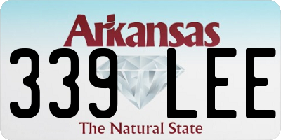 AR license plate 339LEE