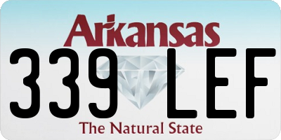 AR license plate 339LEF