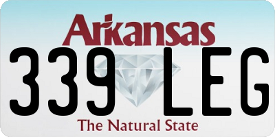 AR license plate 339LEG
