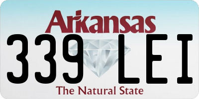 AR license plate 339LEI