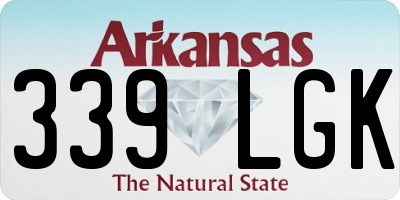 AR license plate 339LGK