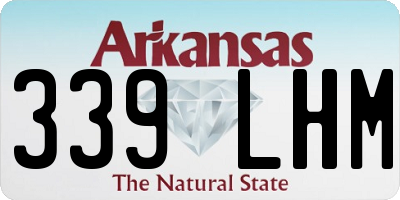 AR license plate 339LHM