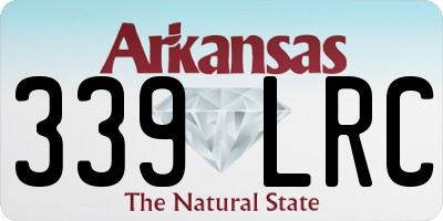 AR license plate 339LRC