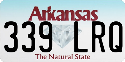 AR license plate 339LRQ