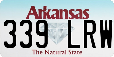 AR license plate 339LRW