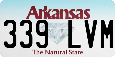 AR license plate 339LVM