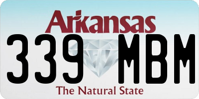 AR license plate 339MBM