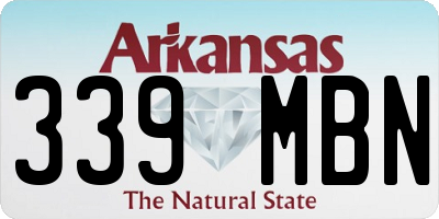 AR license plate 339MBN
