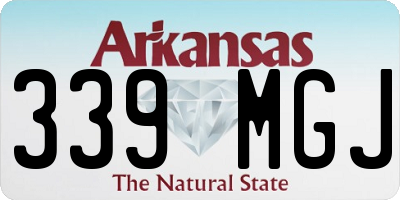 AR license plate 339MGJ