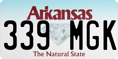AR license plate 339MGK