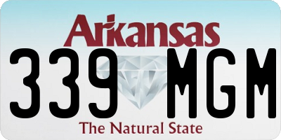 AR license plate 339MGM