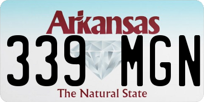 AR license plate 339MGN