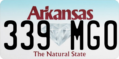 AR license plate 339MGO