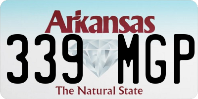 AR license plate 339MGP