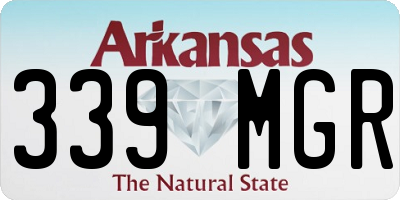 AR license plate 339MGR
