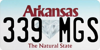 AR license plate 339MGS