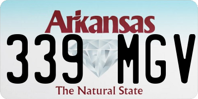 AR license plate 339MGV