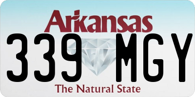 AR license plate 339MGY